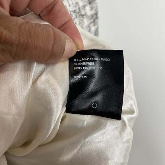 Laundry by Shelli Segal Tweed Shirt Jacket, Size S, Fully Lined, front pockets - Picture 14 of 14